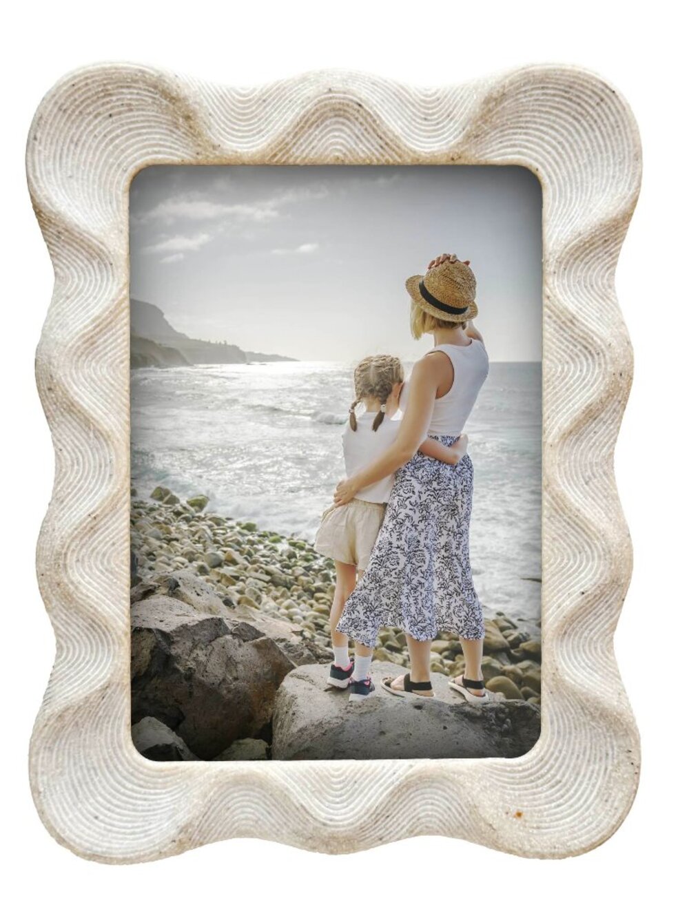Wavy Artisan 5x7 Sandstone Picture Frame